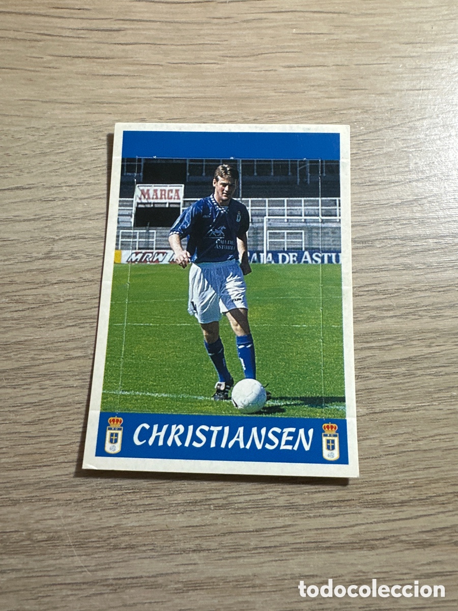 Cromos de F&uacute;tbol: CHRISTIANSEN OVIEDO n&ordm; 271 (sin numero trasera) POP UP LA LIGA PANINI SPORTS 97 98 1997 1998