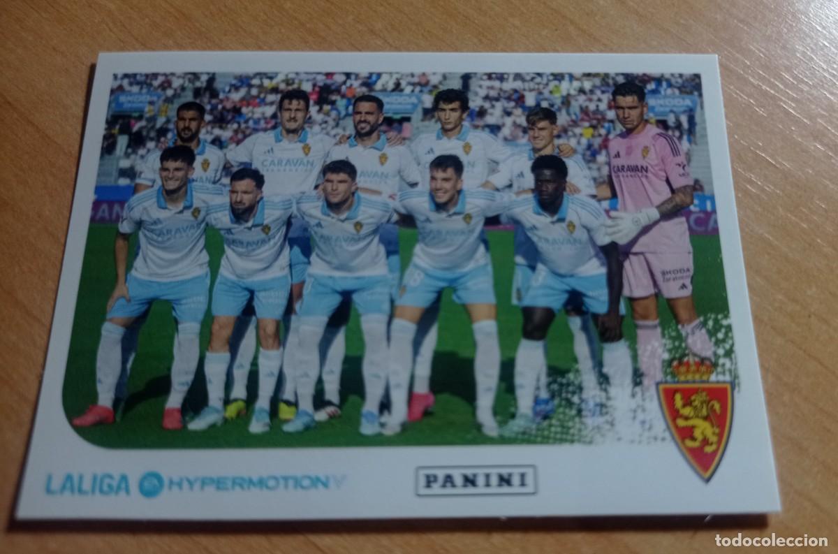 Cromos de F&uacute;tbol: 402 PLANTILLA DEL ZARAGOZA 2&ordf; DIVISION HYPERMOTION 25 26 PANINI 2025 2026 NUEVO
