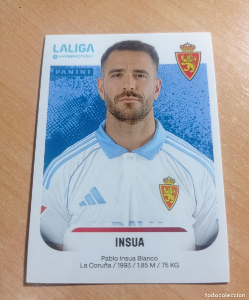 Cromos de F&uacute;tbol: 406 INSUA DEL ZARAGOZA 2&ordf; DIVISION HYPERMOTION 25 26 PANINI 2025 2026 NUEVO