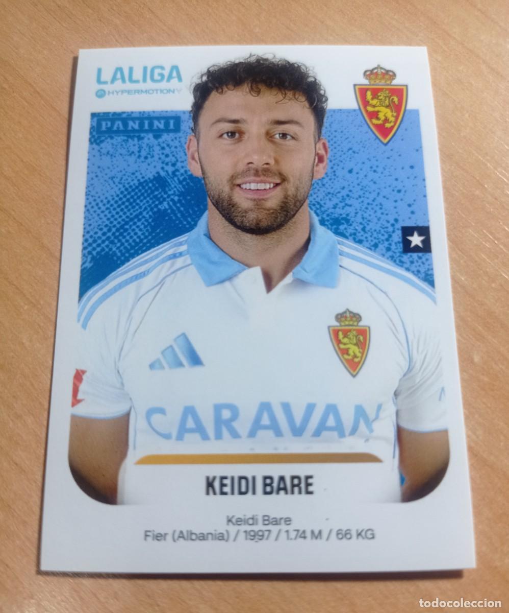 Cromos de F&uacute;tbol: 410 KEIDI BARE DEL ZARAGOZA 2&ordf; DIVISION HYPERMOTION 25 26 PANINI 2025 2026 NUEVO