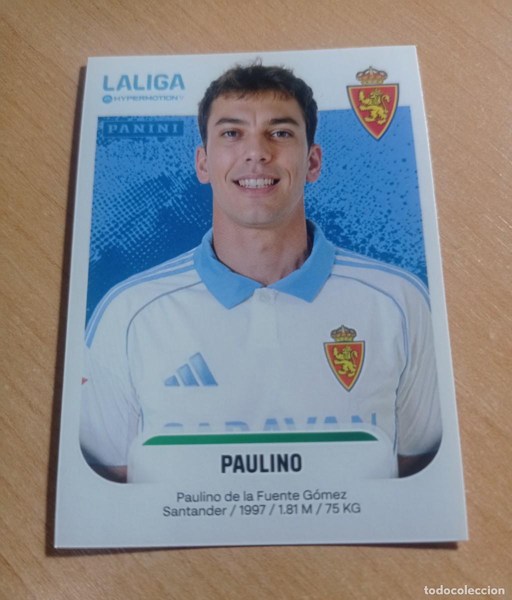 Cromos de F&uacute;tbol: 415 B PAULINO DEL ZARAGOZA 2&ordf; DIVISION HYPERMOTION 25 26 PANINI 2025 2026 NUEVO