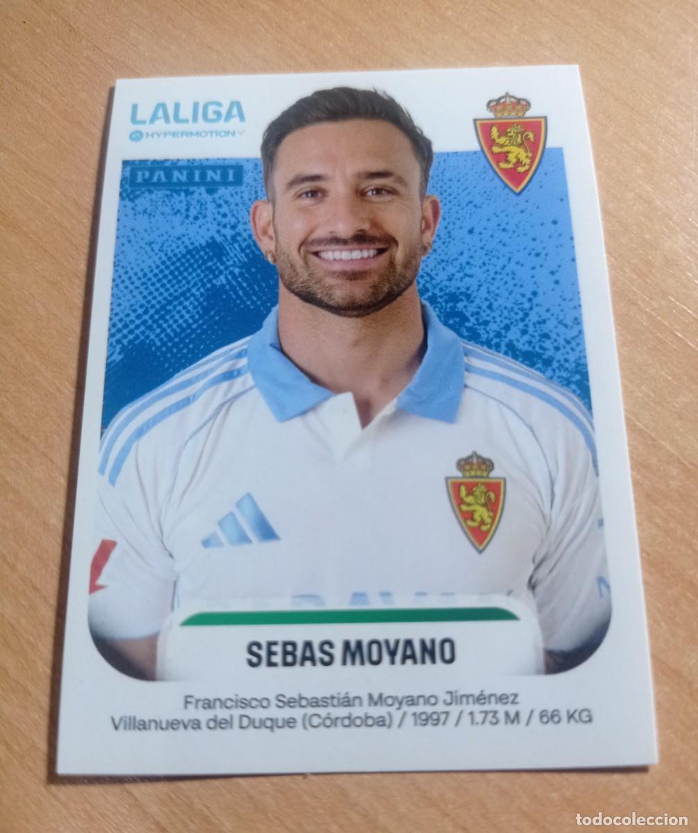 Cromos de F&uacute;tbol: 416 SEBAS MOYANO DEL ZARAGOZA 2&ordf; DIVISION HYPERMOTION 25 26 PANINI 2025 2026 NUEVO