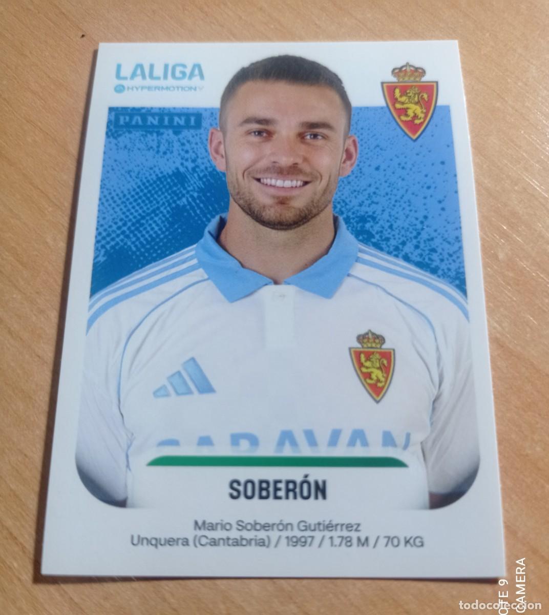 Cromos de F&uacute;tbol: 418 A SOBERON DEL ZARAGOZA 2&ordf; DIVISION HYPERMOTION 25 26 PANINI 2025 2026 NUEVO