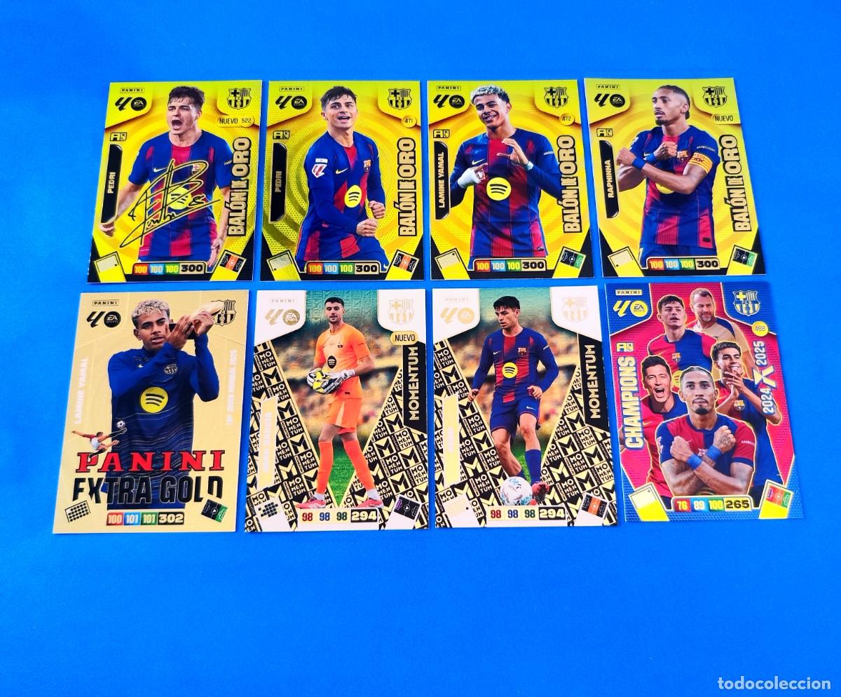 Cromos de F&uacute;tbol: Adrenalyn 2025 2026 / 25 26 Bal&oacute;n de Oro Pedri Momentum Joan Garc&iacute;a Extra Gold Yamal Barcelona