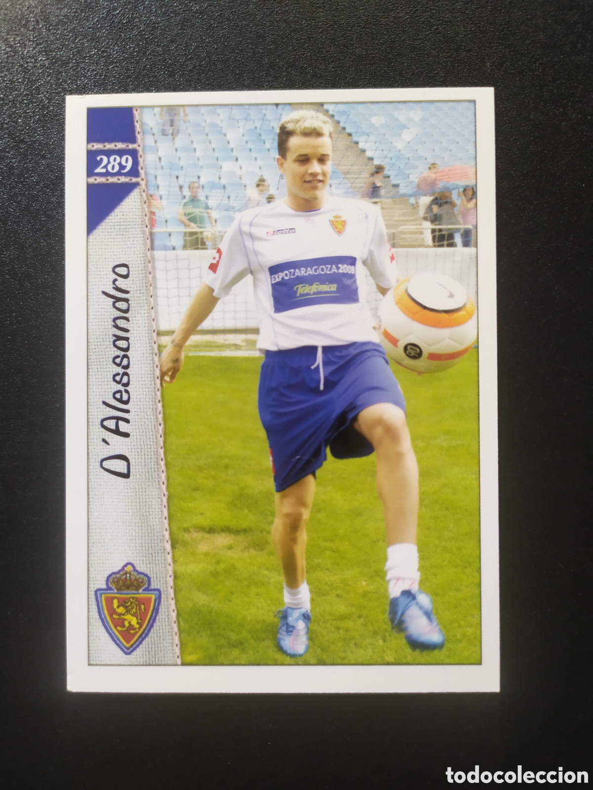 Cromos de F&uacute;tbol: Mundicromo fichas Liga 2006 2007 06 07 D'Alessandro n&deg; 289 Real Zaragoza