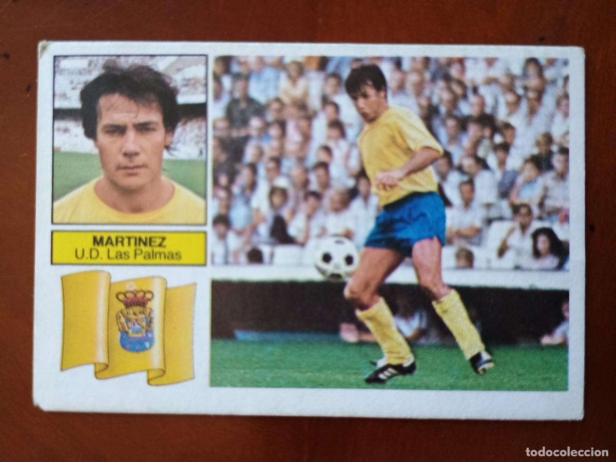 Cromos de F&uacute;tbol: Cromo f&uacute;tbol liga 82 83 1982 1983 ediciones este nuevo sin pegar coloca Mart&iacute;nez Las Palmas