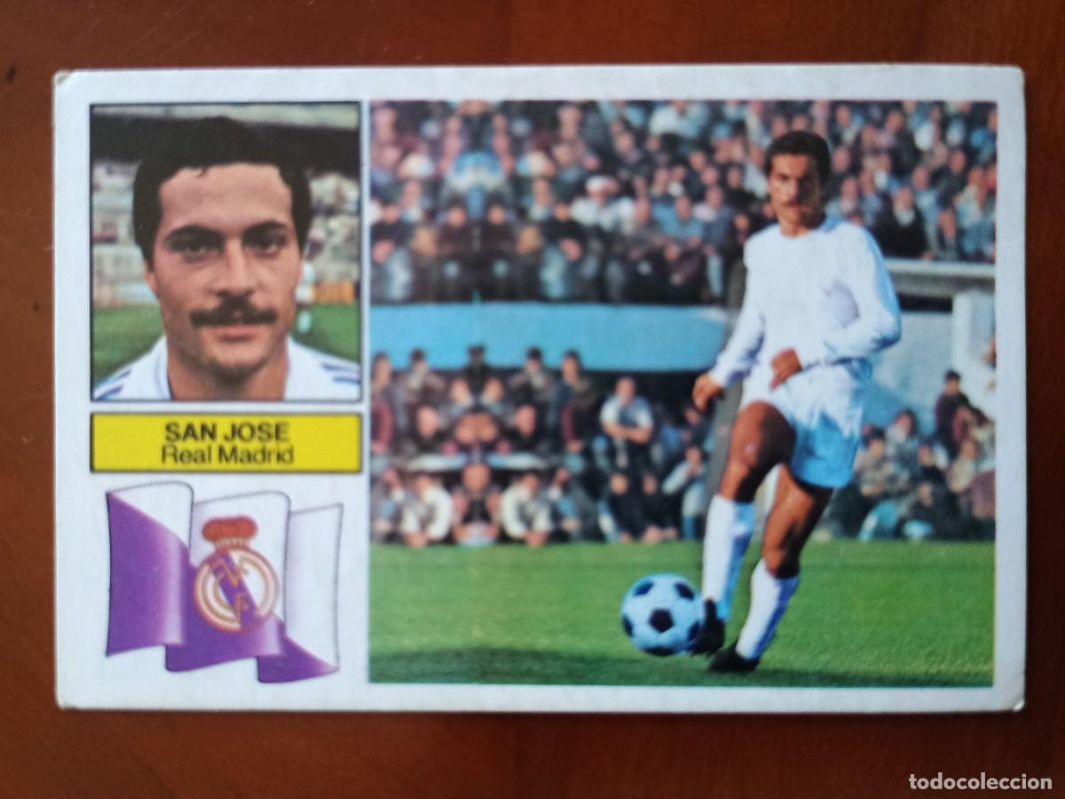 Cromos de F&uacute;tbol: Cromo f&uacute;tbol liga 82 83 1982 1983 ediciones este nuevo sin pegar San Jos&eacute; sin publicidad Real Madrid