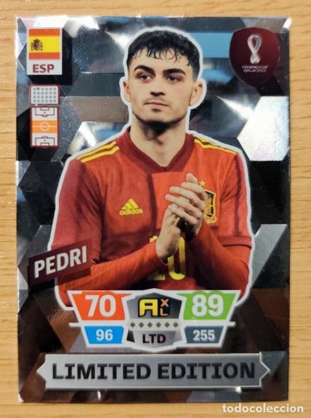 Cromos de F&uacute;tbol: CARD FOOTBALL ADRENALYN QATAR FIFA WORLD CUP 2022 LIMITED EDITION PEDRI ESPA&Ntilde;A N&ordm; 126 PANINI
