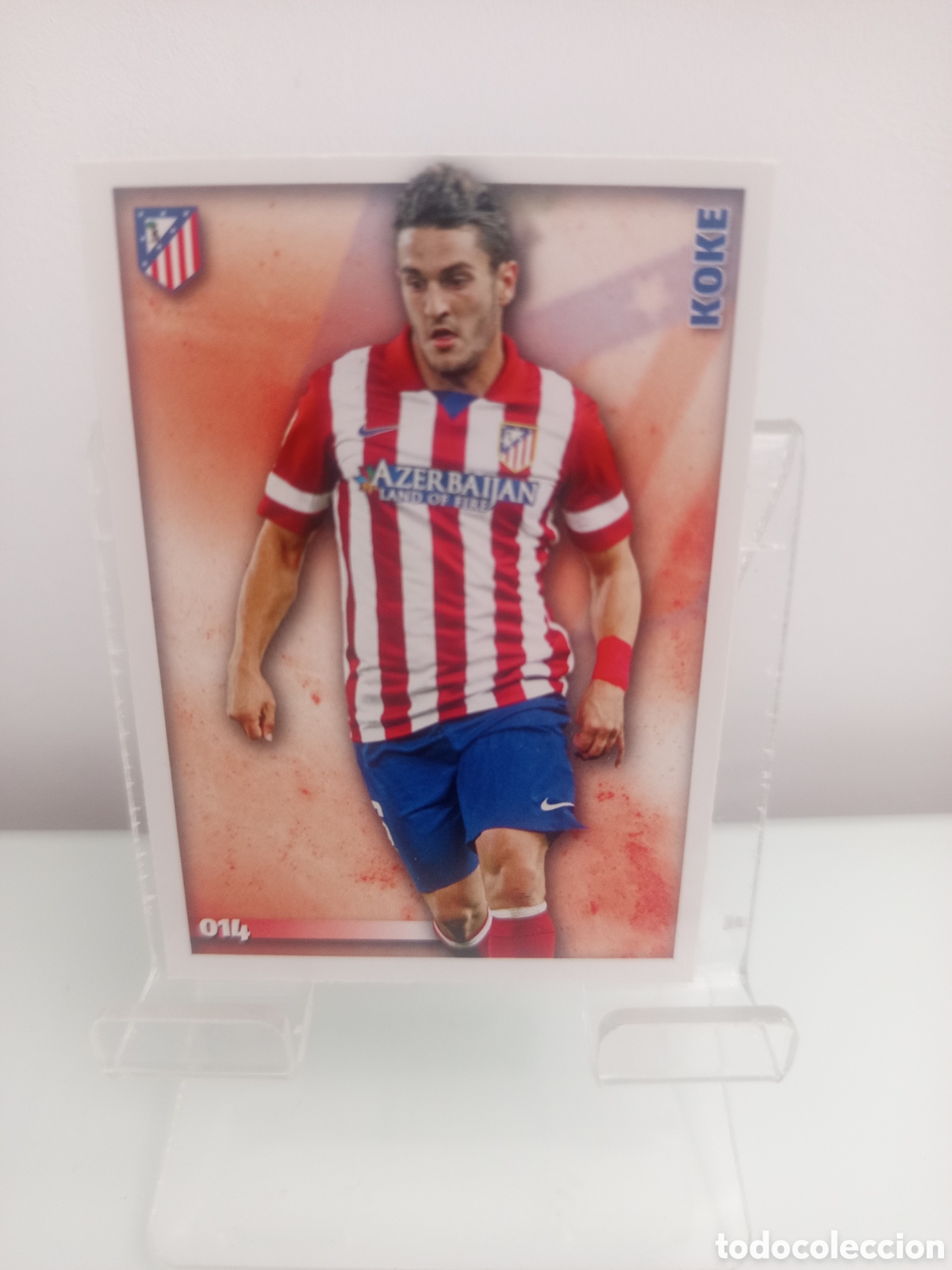 Cromos de F&uacute;tbol: ❇️ CROMO ⚽ KOKE ATL&Eacute;TICO DE MADRID 14 014 FICHAS LIGA 2015 14 15 2014 2015 MUNDICROMO ❇️
