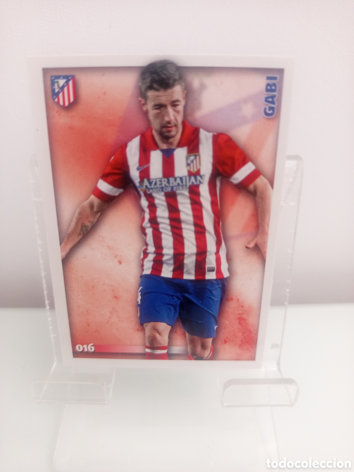 Fu&szlig;ball-Sticker: ❇️ CROMO ⚽ GABI ATL&Eacute;TICO DE MADRID 16 016 FICHAS LIGA 2015 14 15 2014 2015 MUNDICROMO ❇️