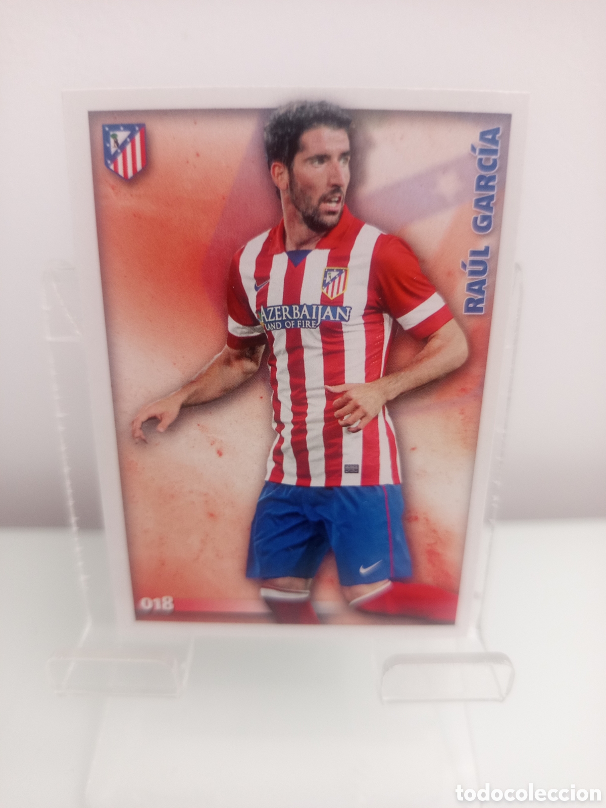 Cromos de F&uacute;tbol: ❇️ CROMO ⚽ RA&Uacute;L GARC&Iacute;A ATL&Eacute;TICO DE MADRID 18 018 FICHAS LIGA 2015 14 15 2014 2015 MUNDICROMO ❇️