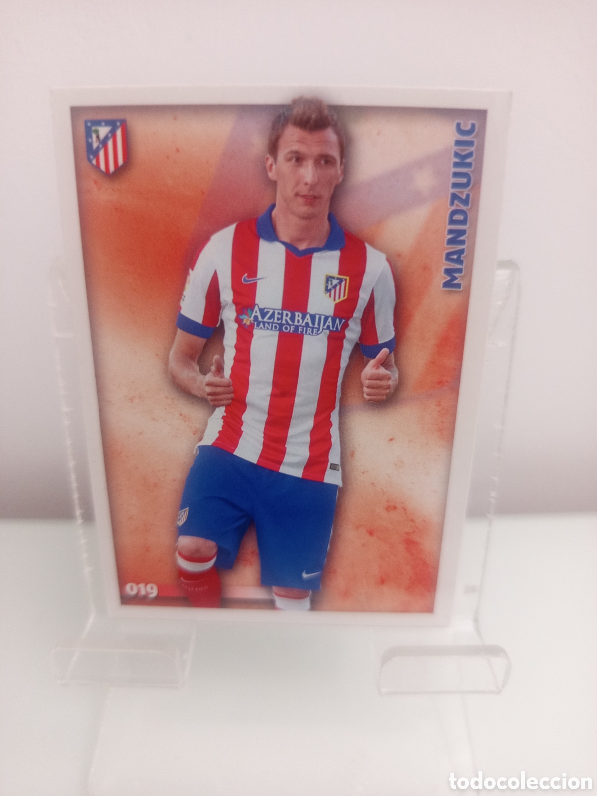 Cromos de F&uacute;tbol: ❇️ CROMO ⚽ MANDZUKIC ATL&Eacute;TICO DE MADRID 19 019 FICHAS LIGA 2015 14 15 2014 2015 MUNDICROMO ❇️