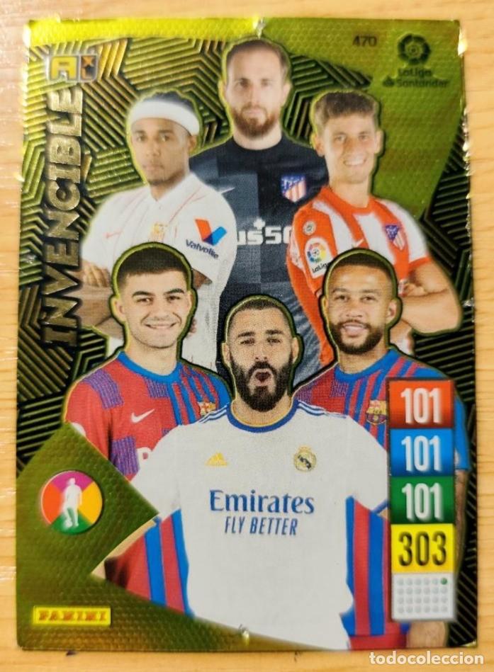 Cromos de F&uacute;tbol: CARD INVENCIBLE 570 BALON DE ORO ADRENALYN XL LIGA 2021/2022 21 22 PANINI FOOTBALL BENZEMA PEDRI