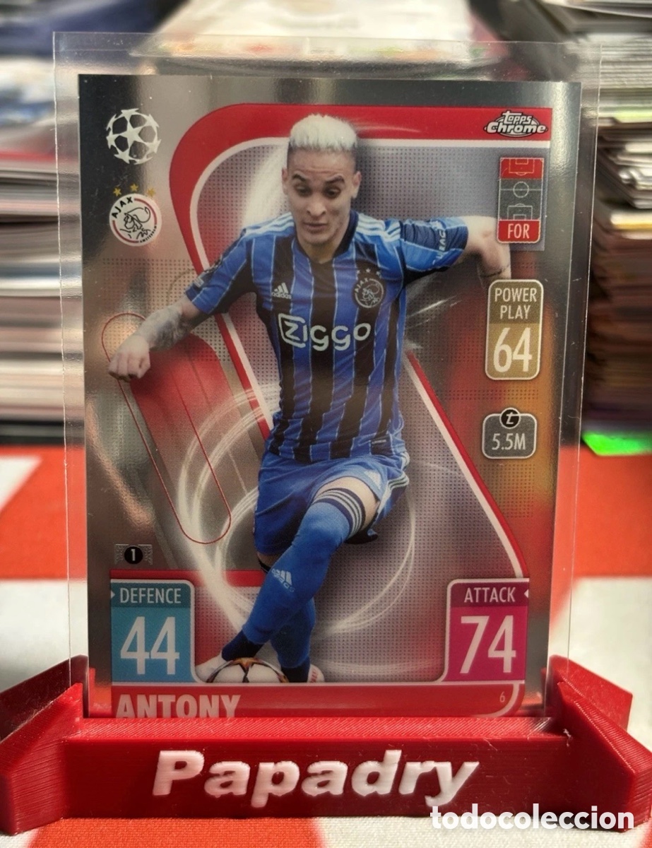 Cromos de F&uacute;tbol: Topps Match Attax Chrome CL 2021/22 Ajax Amsterdam Antony