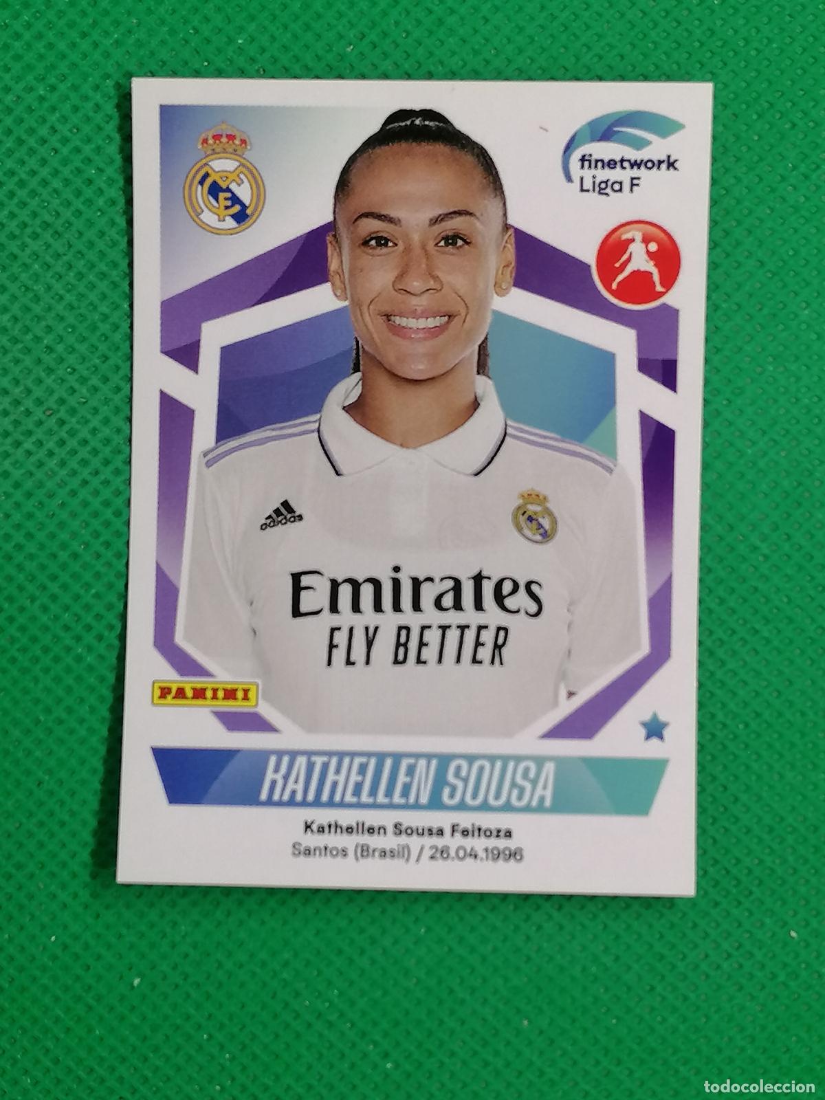 Cromos de F&uacute;tbol: 224 KATHELLEN SOUSA REAL MADRID ⚽ PANINI LIGA F FEMENINA 22 23 2022 2023 ⚽