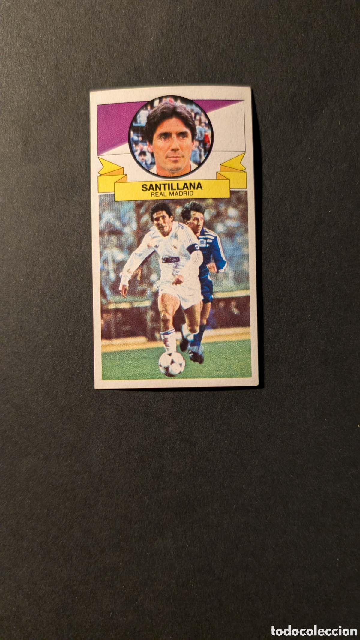 Cromos de F&uacute;tbol: SANTILLANA REAL MADRID CON PUBLICIDAD LIGA ESTE 1985/86 85 86 NUNCA PEGADO SIN PEGAR