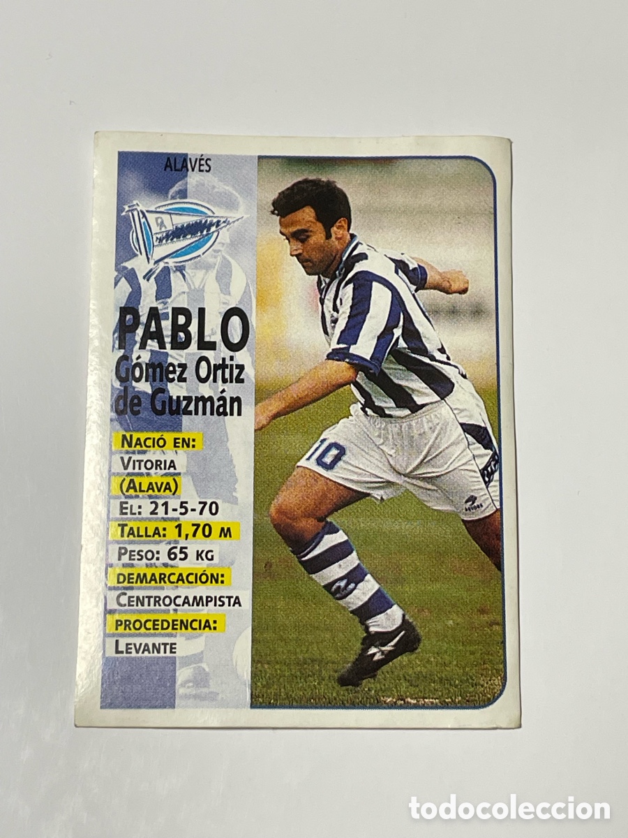 Cromos de F&uacute;tbol: Pablo Alav&eacute;s Panini 1998/99 #326