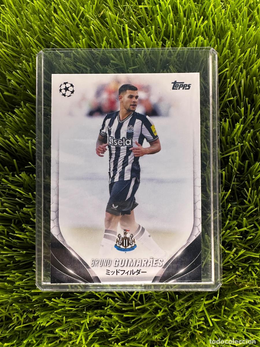 Figurine di Calcio: N&ordm; 104 Bruno Guimaraes Newcastle United Topps UEFA Clubs Competitions Japan Edition 23 24