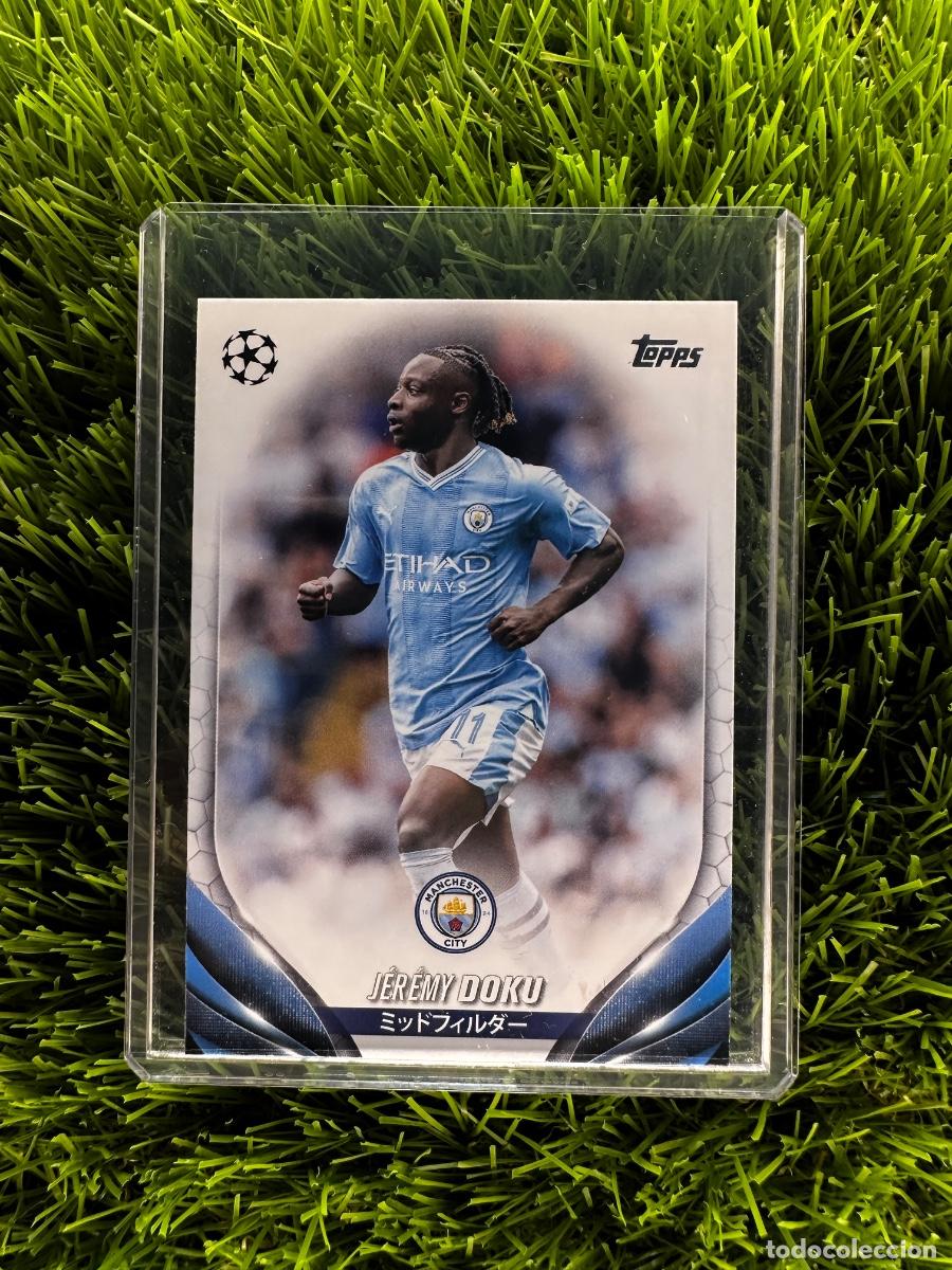 Cromos de F&uacute;tbol: N&ordm; 171 J&eacute;r&eacute;my Doku Manchester City Topps UEFA Clubs Competitions Japan Edition 23 24