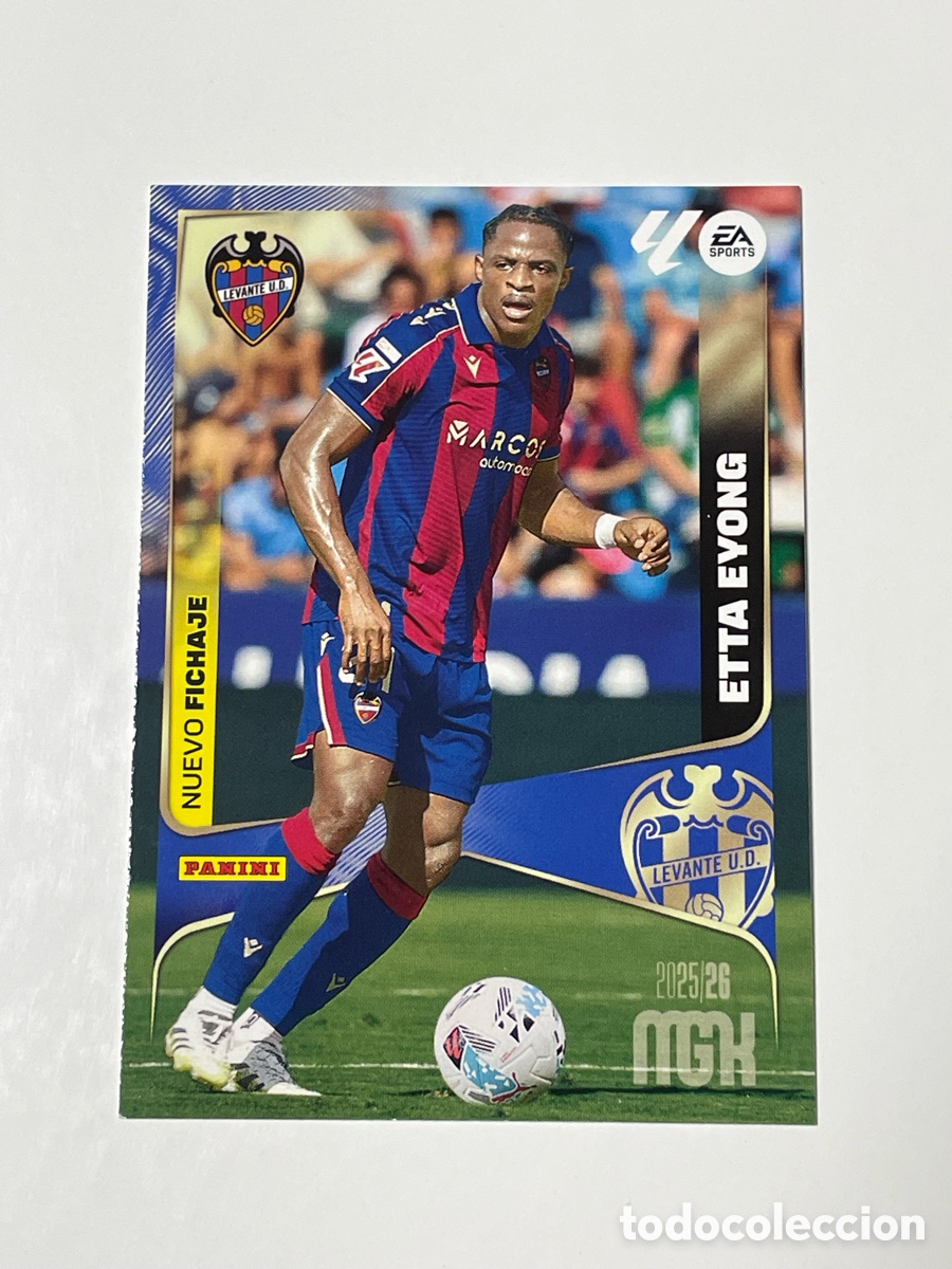 Cromos de F&uacute;tbol: Etta Eyong Levante Panini Megacracks 2025/26 #501 nuevos fichajes.