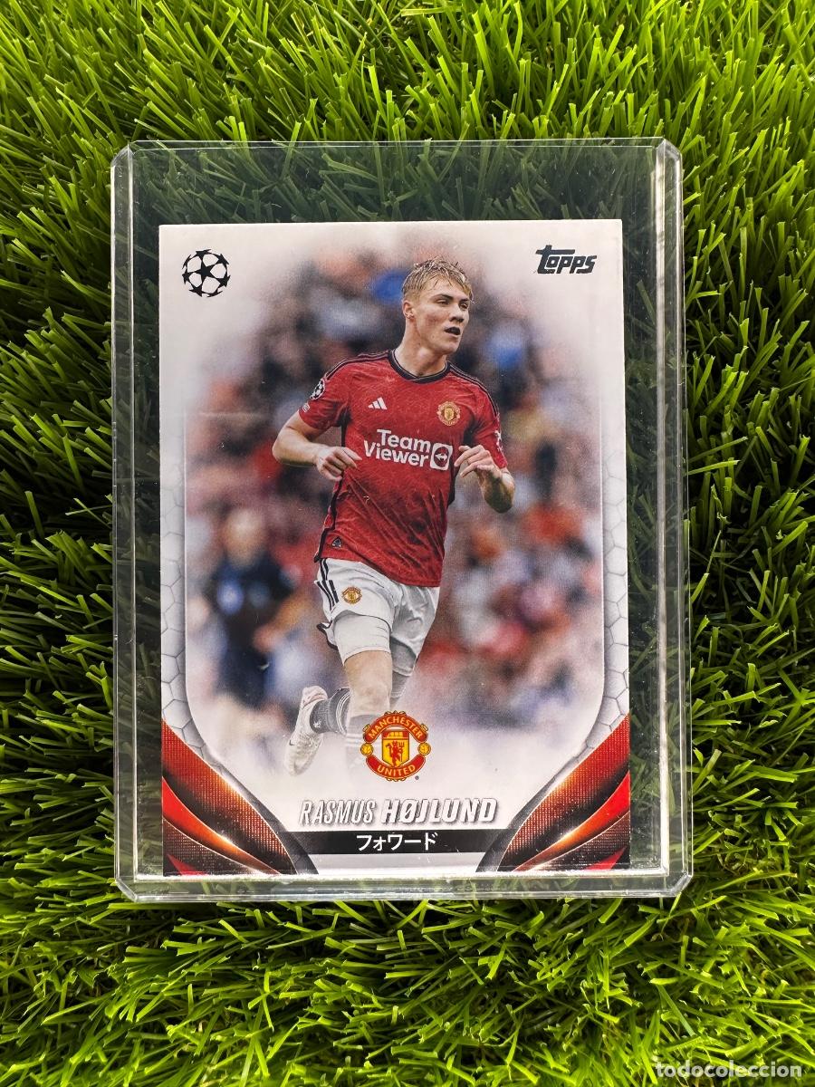 Cromos de F&uacute;tbol: N&ordm; 131 Rasmus Hojlund Manchester United Topps UEFA Clubs Competitions Japan Edition 23 24