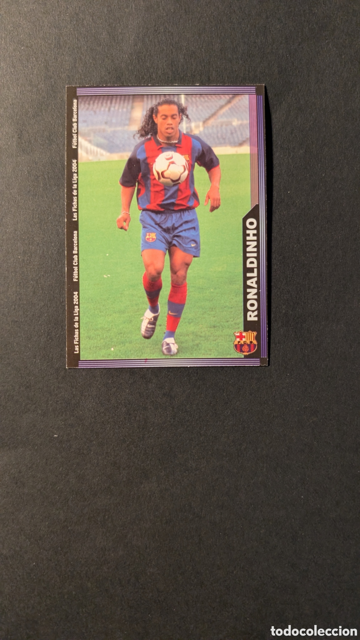 Figurine di Calcio: RONALDINHO BARCELONA 154 FICHAS DE LA LIGA 2003/2004 03 04 MUNDICROMO