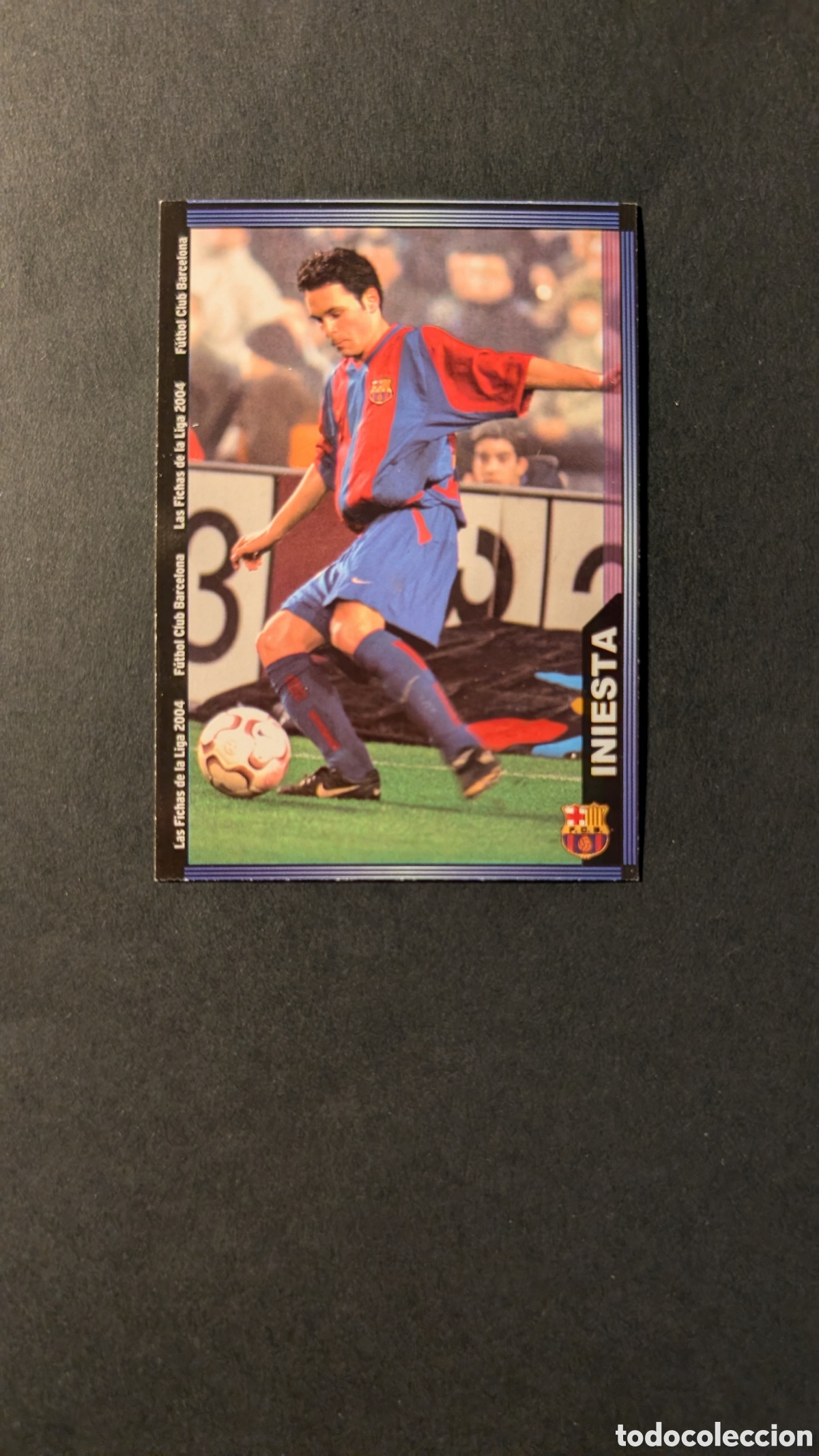 Figurine di Calcio: INIESTA ROOKIE BARCELONA 152 FICHAS DE LA LIGA 2003/2004 03 04 MUNDICROMO