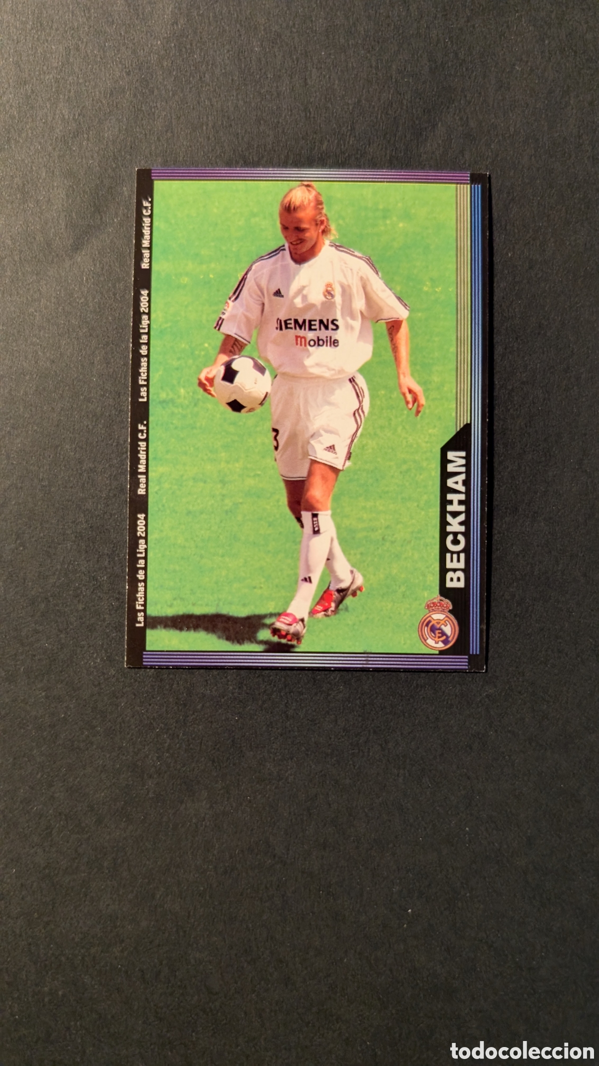 Cromos de F&uacute;tbol: BECKHAM REAL MADRID 19 FICHAS DE LA LIGA 2003/2004 03 04 MUNDICROMO