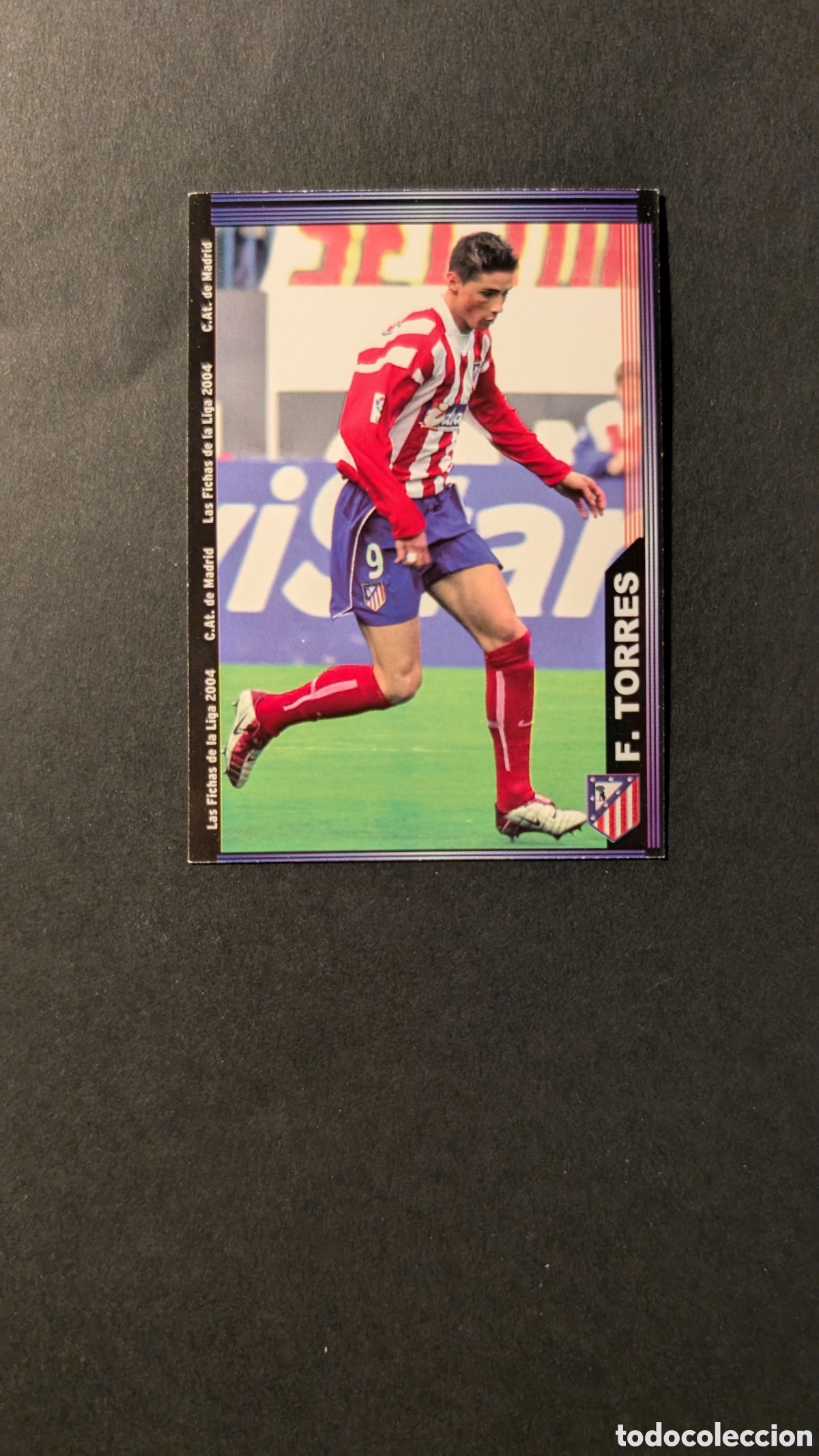 Cromos de F&uacute;tbol: FERNANDO TORRES ATLETICO MADRID 317 FICHAS DE LA LIGA 2003/2004 03 04 MUNDICROMO