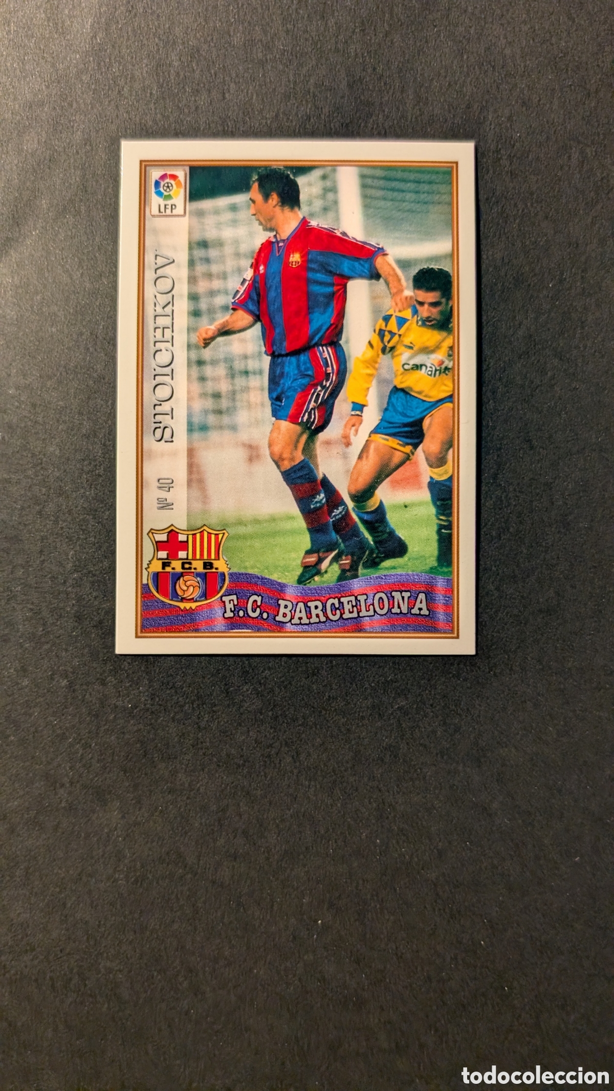 Cromos de F&uacute;tbol: STOICHKOV 40 BARCELONA FICHAS DE LA LIGA 1997/1998 97 98 MUNDICROMO