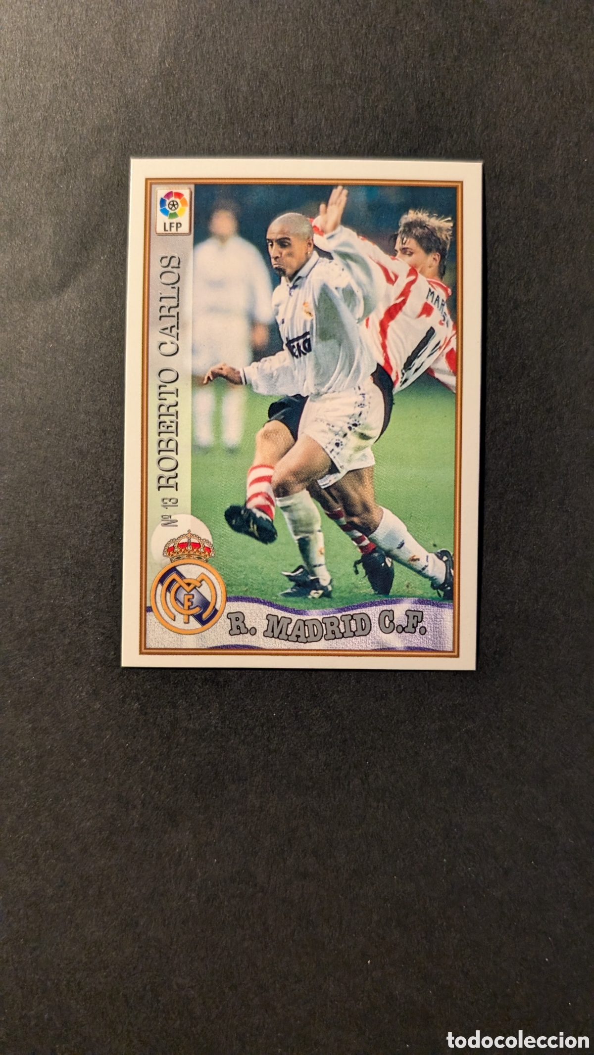 Cromos de F&uacute;tbol: ROBERTO CARLOS REAL MADRID 13 FICHAS DE LA LIGA 1997/1998 97 98 MUNDICROMO