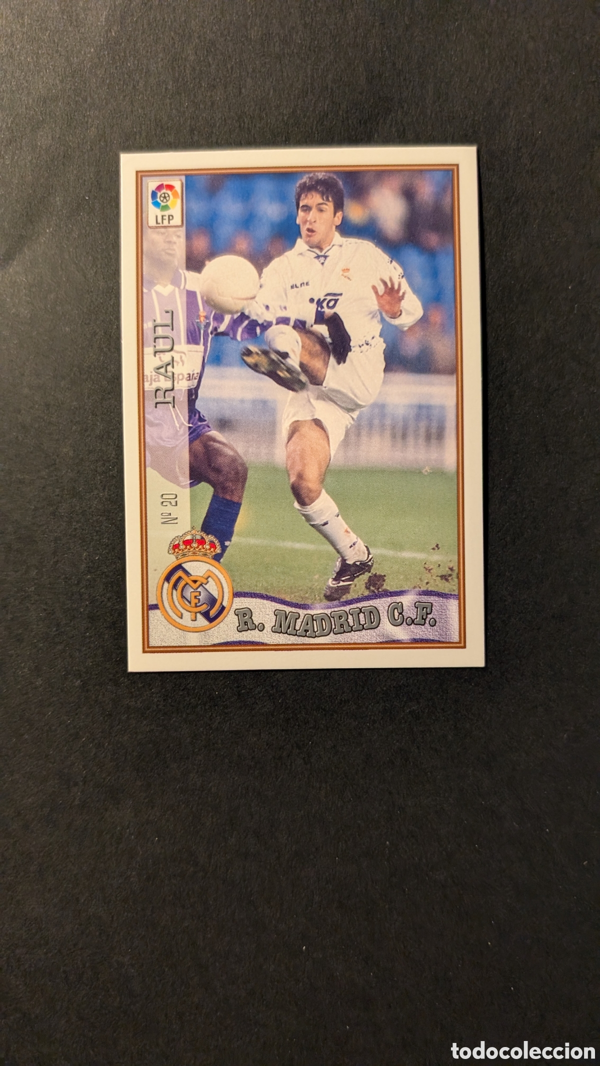 Cromos de F&uacute;tbol: RAUL REAL MADRID 20 FICHAS DE LA LIGA 1997/1998 97 98 MUNDICROMO
