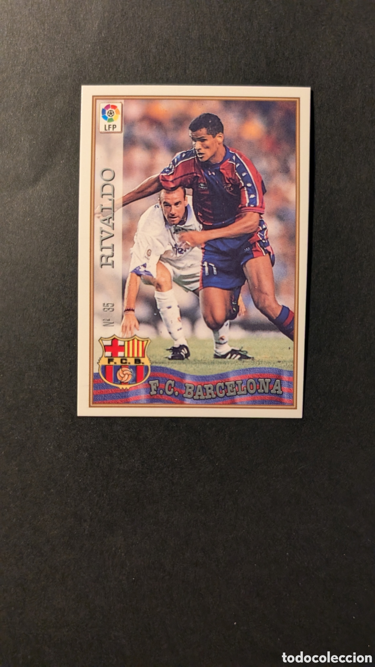 Cromos de F&uacute;tbol: RIVALDO BARCELONA 35 FICHAS DE LA LIGA 1997/1998 97 98 MUNDICROMO