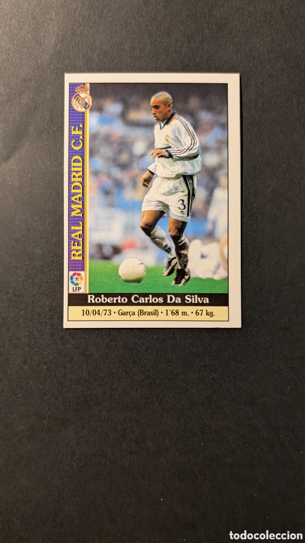 Cromos de F&uacute;tbol: ROBERTO CARLOS 23 REAL MADRID FICHAS DE LA LIGA 1999/2000 99 00 MUNDICROMO