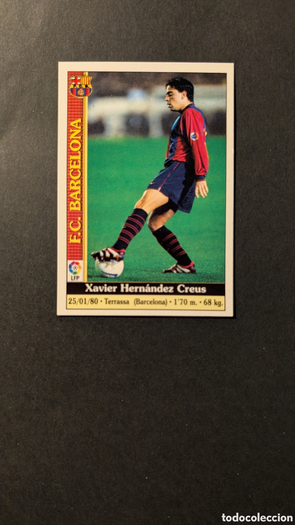 Cromos de F&uacute;tbol: XAVI 18 ROOKIE BARCELONA FICHAS DE LA LIGA 1999/2000 99 00 MUNDICROMO