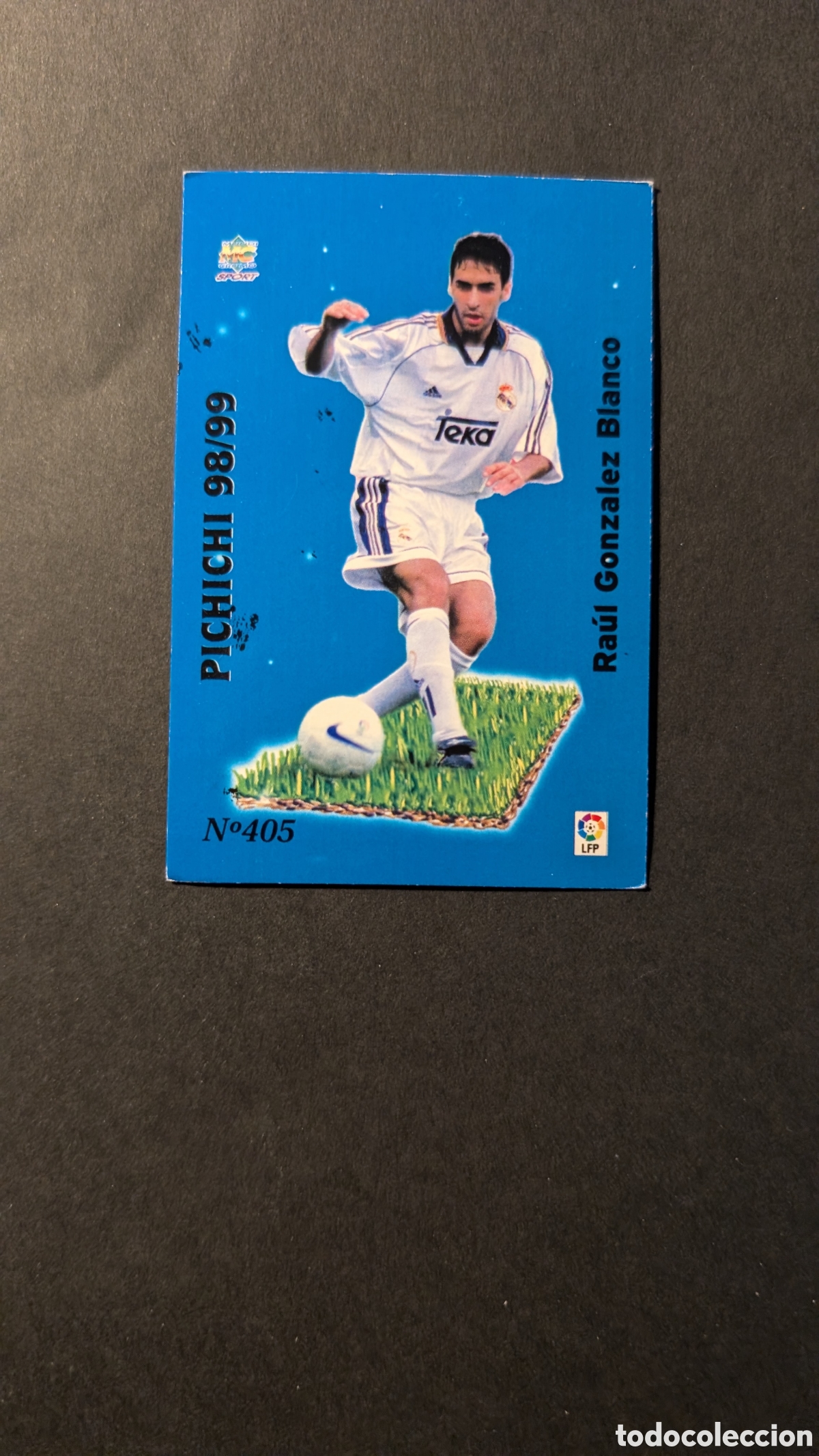 Cromos de F&uacute;tbol: RAUL 405 MEJORES 98/99 REAL MADRID FICHAS DE LA LIGA 1999/2000 99 00 MUNDICROMO