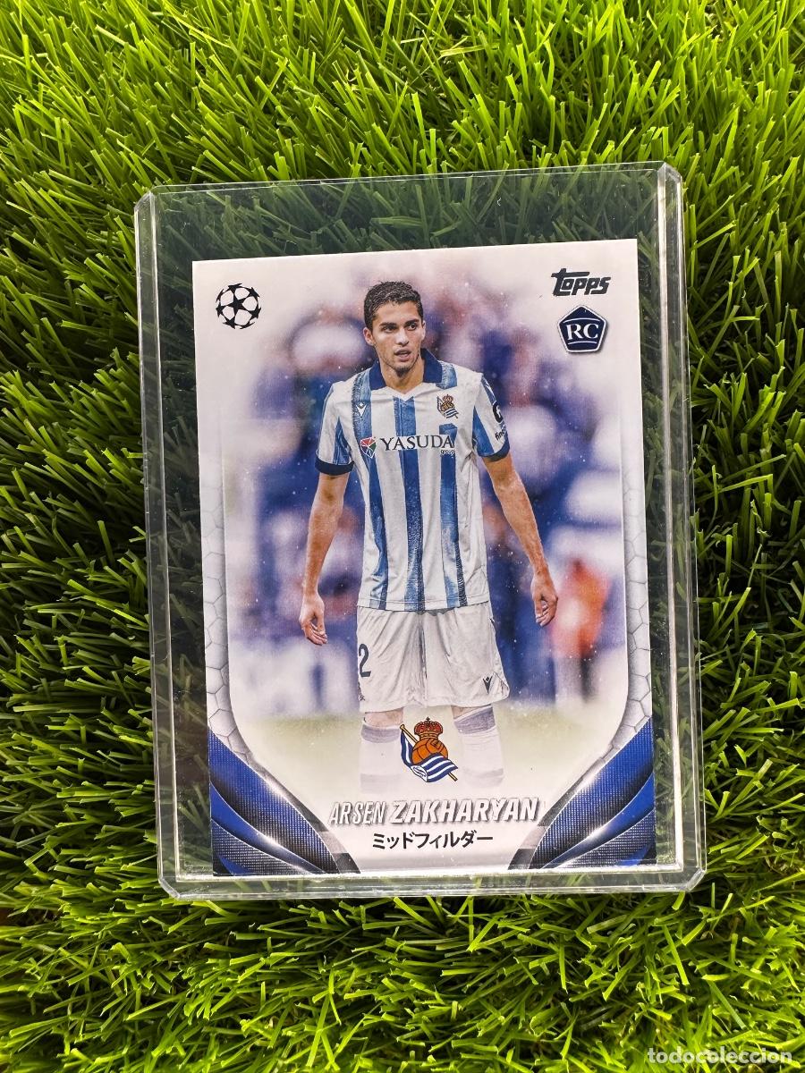 Cromos de F&uacute;tbol: N&ordm; 141 Arsen Zakharyan Rookie Card Real Sociedad Topps UEFA Clubs Competitions Japan Edition 23 24