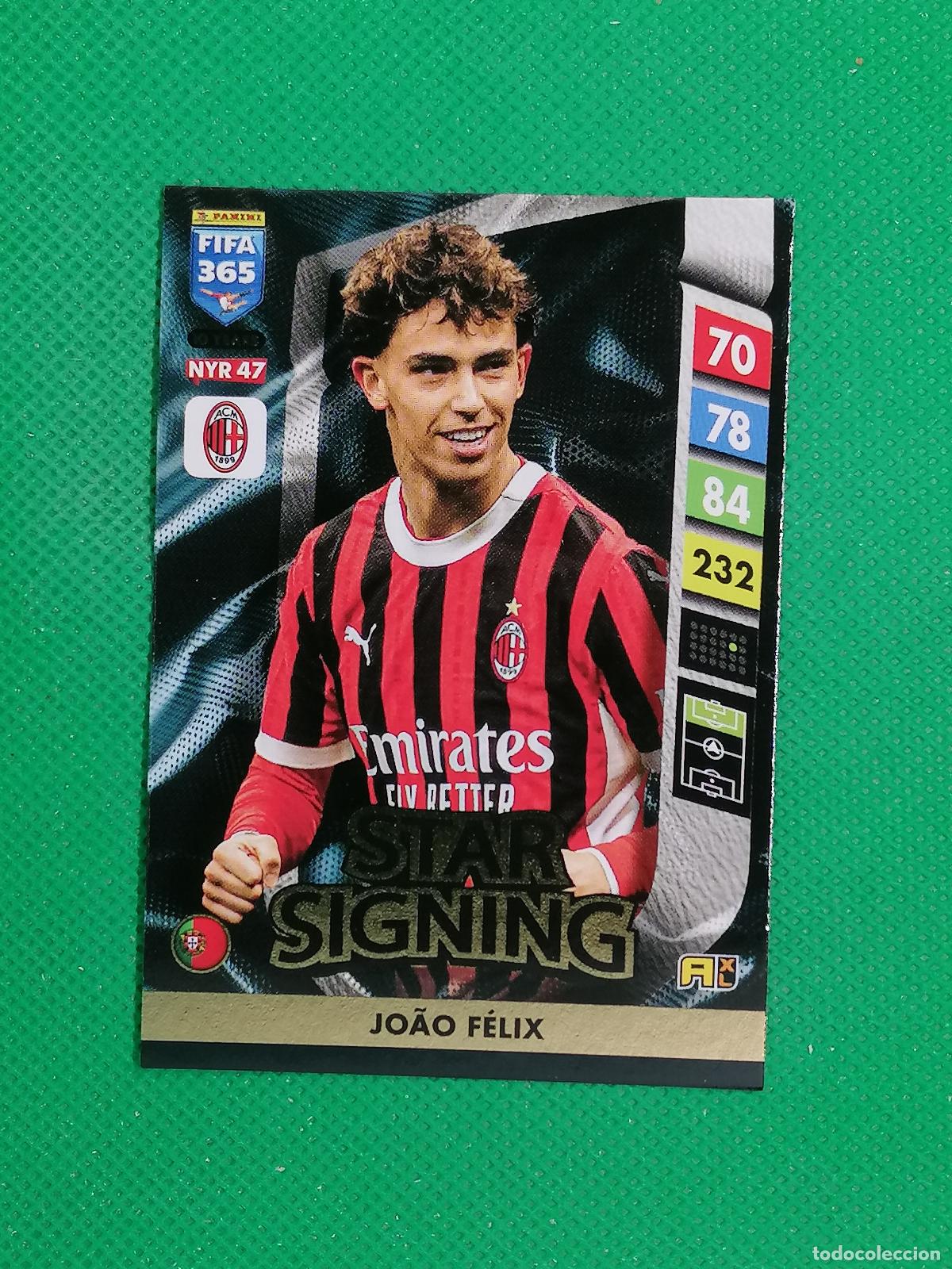 Cromos de F&uacute;tbol: NYR47 JOAO FELIX MILAN STAR SIGNING ⚽ NEW YEAR REVOLUTION ADRENALYN FIFA 365 2024 2025 24 25 ⚽