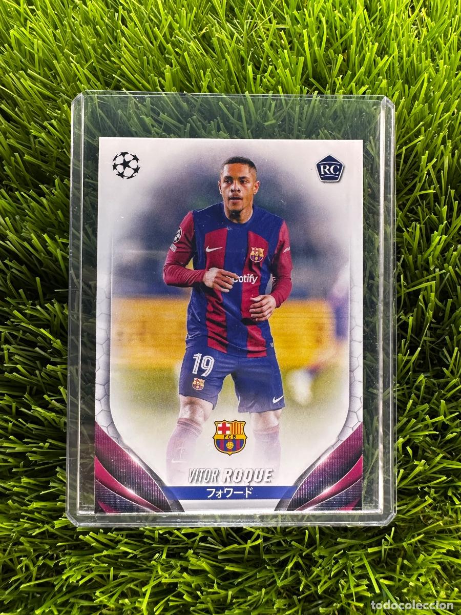 Cromos de F&uacute;tbol: N&ordm; 28 Vitor Roque Rookie Card FC Barcelona Topps UEFA Clubs Competitions Japan Edition 23 24