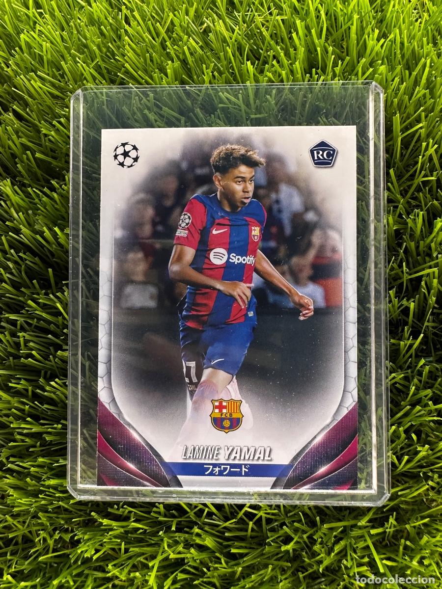 Cromos de F&uacute;tbol: N&ordm; 64 Lamine Yamal Rookie Card FC Barcelona Topps UEFA Clubs Competitions Japan Edition 23 24