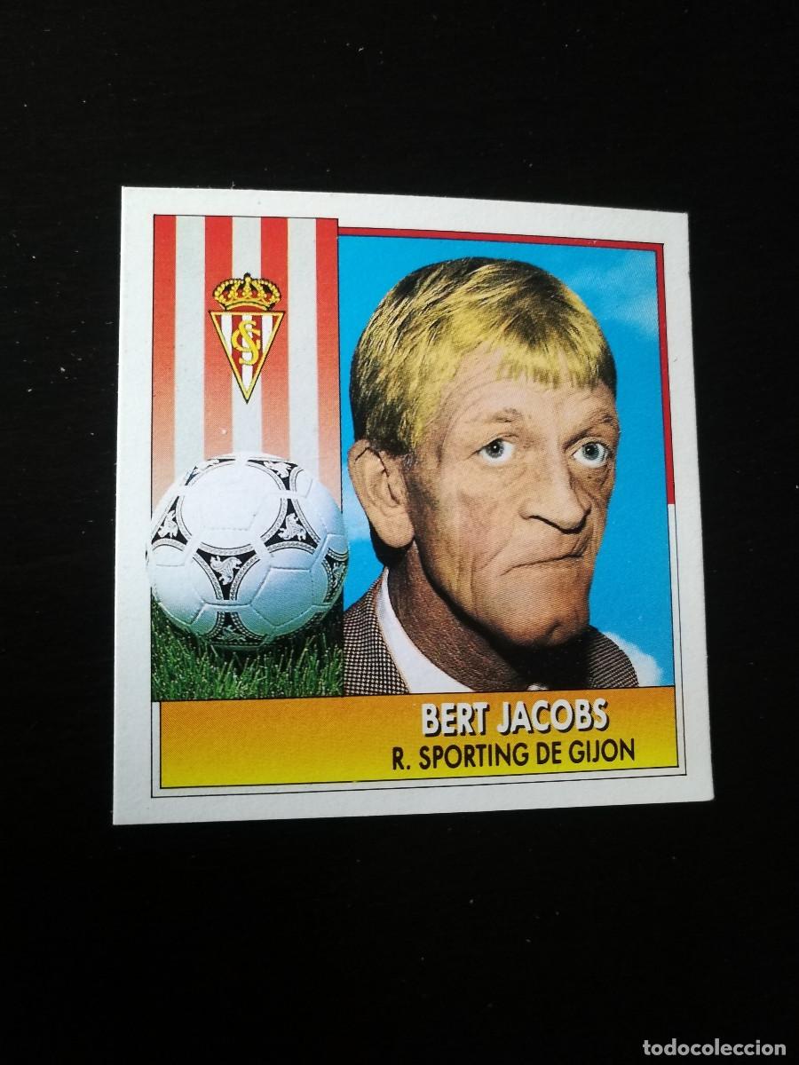 Cromos de F&uacute;tbol: Bert Jacobs Sporting de Gij&oacute;n, dificil editorial Este 1992-93, Este 92/93, despegado