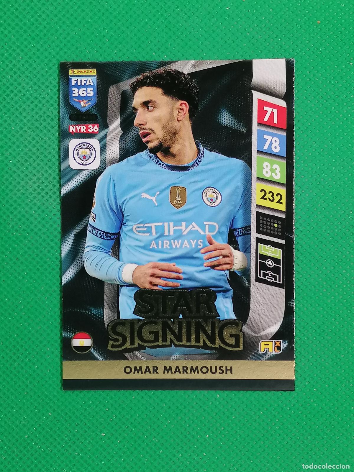 Cromos de F&uacute;tbol: NYR36 MARMOUSH CITY STAR SIGNING ⚽ NEW YEAR REVOLUTION ADRENALYN FIFA 365 2024 2025 24 25 ⚽