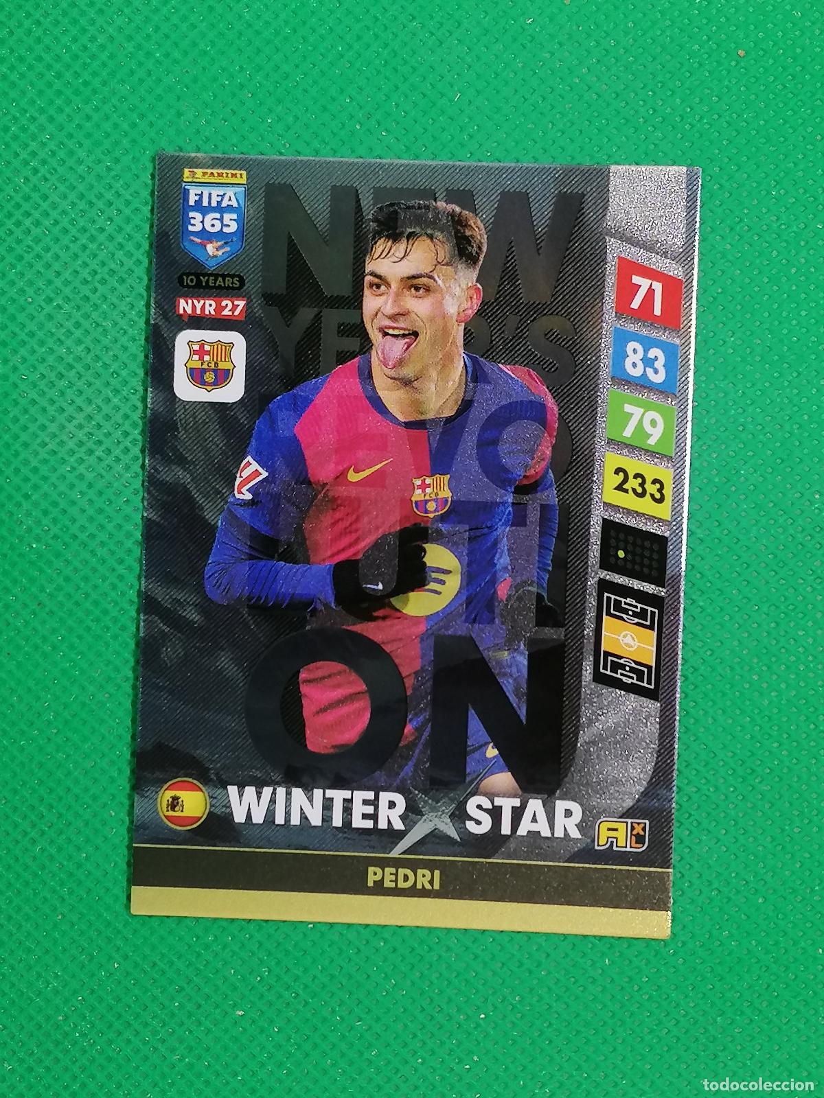 Cromos de F&uacute;tbol: NYR27 PEDRI BARCELONA WINTER STAR⚽NEW YEAR REVOLUTION ADRENALYN FIFA 365 2024 2025 24 25 ⚽