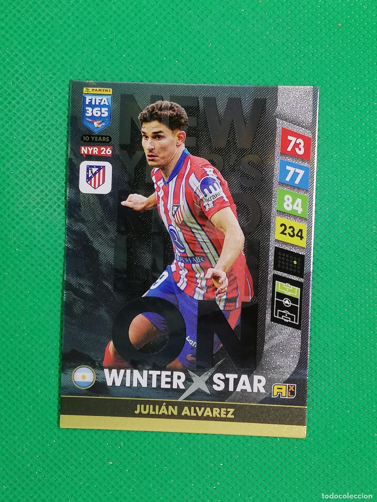 Cromos de F&uacute;tbol: NYR26 ALVAREZ ATLETICO MADRID WINTER STAR⚽NEW YEAR REVOLUTION ADRENALYN FIFA 365 2024 2025 24 25 ⚽