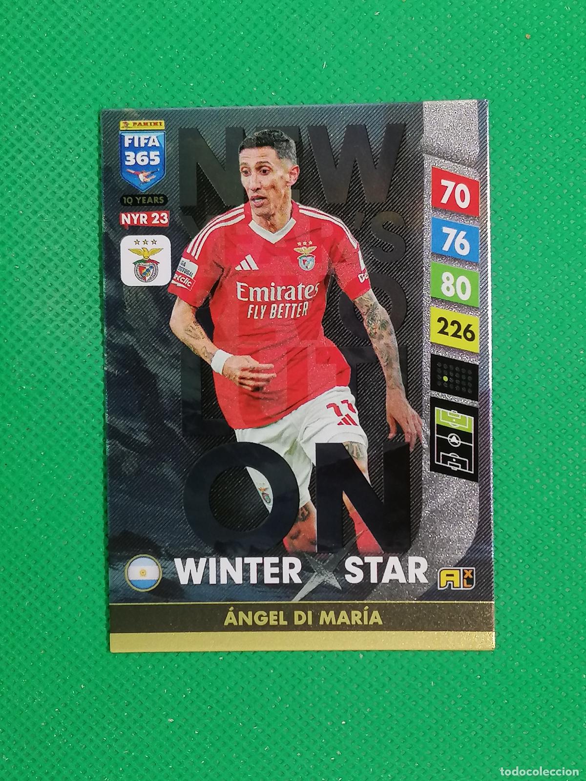 Cromos de F&uacute;tbol: NYR23 DI MARIA BENFICA WINTER STAR⚽NEW YEAR REVOLUTION ADRENALYN FIFA 365 2024 2025 24 25 ⚽