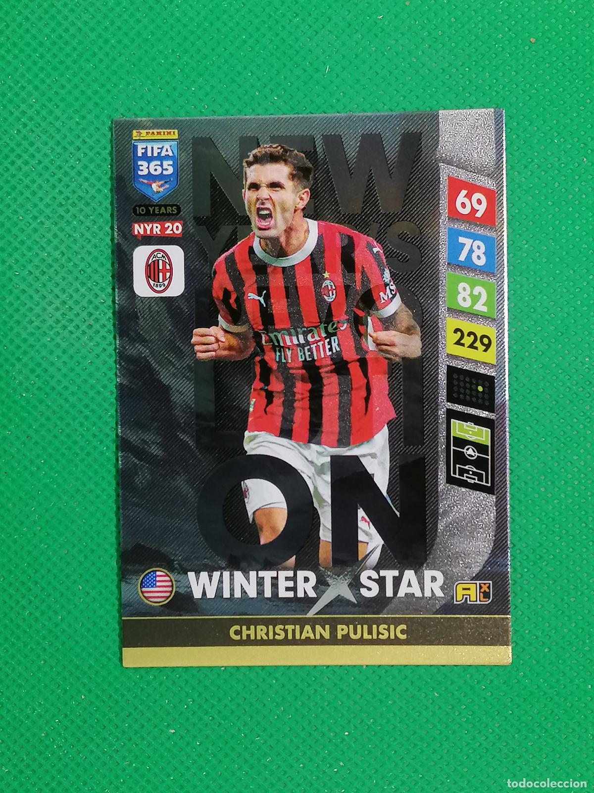 Cromos de F&uacute;tbol: NYR20 PULISIC MILAN WINTER STAR⚽NEW YEAR REVOLUTION ADRENALYN FIFA 365 2024 2025 24 25 ⚽