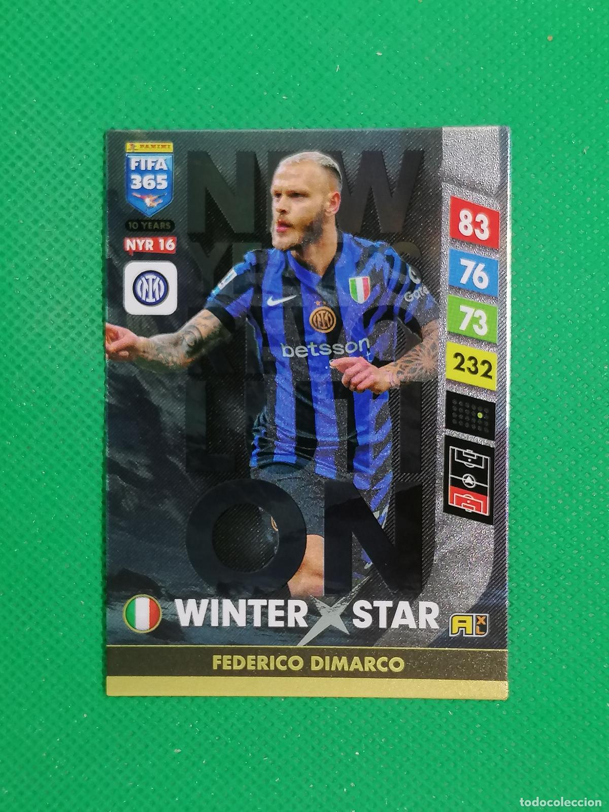 Cromos de F&uacute;tbol: NYR16 DIMARCO INTER WINTER STAR⚽NEW YEAR REVOLUTION ADRENALYN FIFA 365 2024 2025 24 25 ⚽