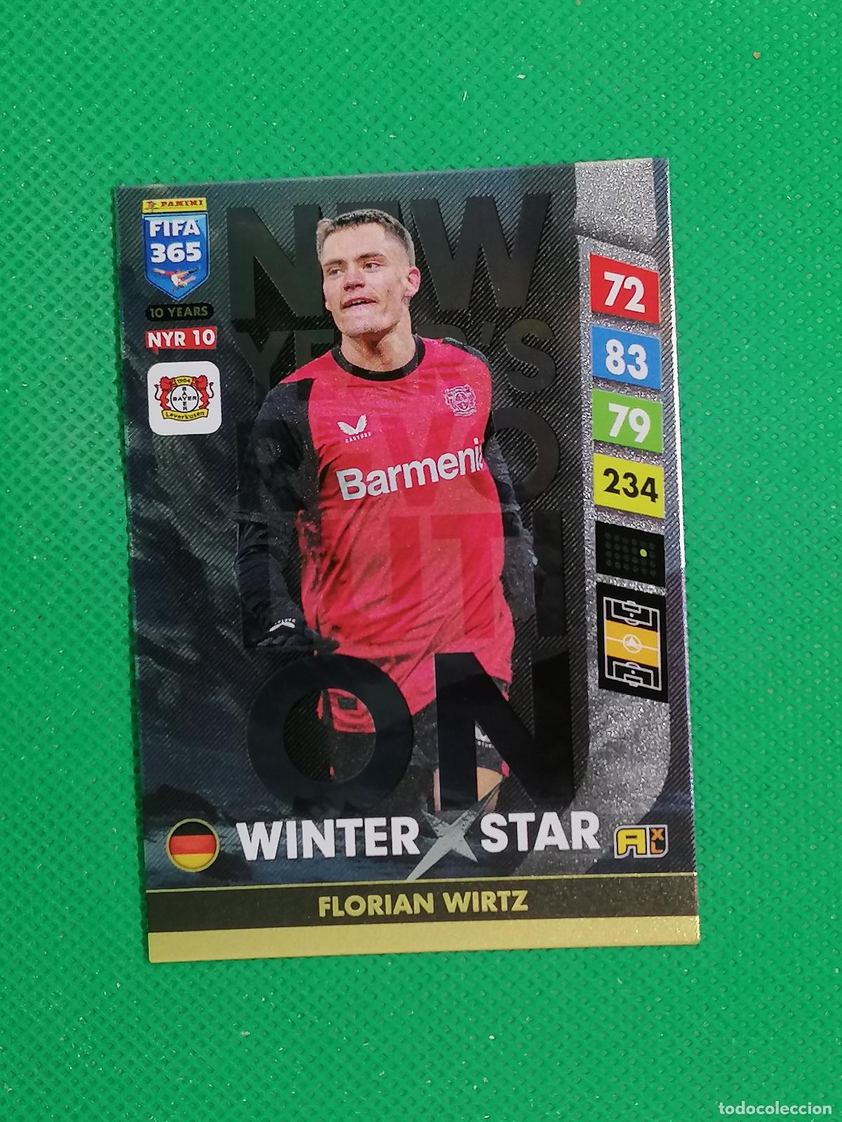 Cromos de F&uacute;tbol: NYR10 FLORIAN WIRTZ BAYER WINTER STAR⚽NEW YEAR REVOLUTION ADRENALYN FIFA 365 2024 2025 24 25 ⚽