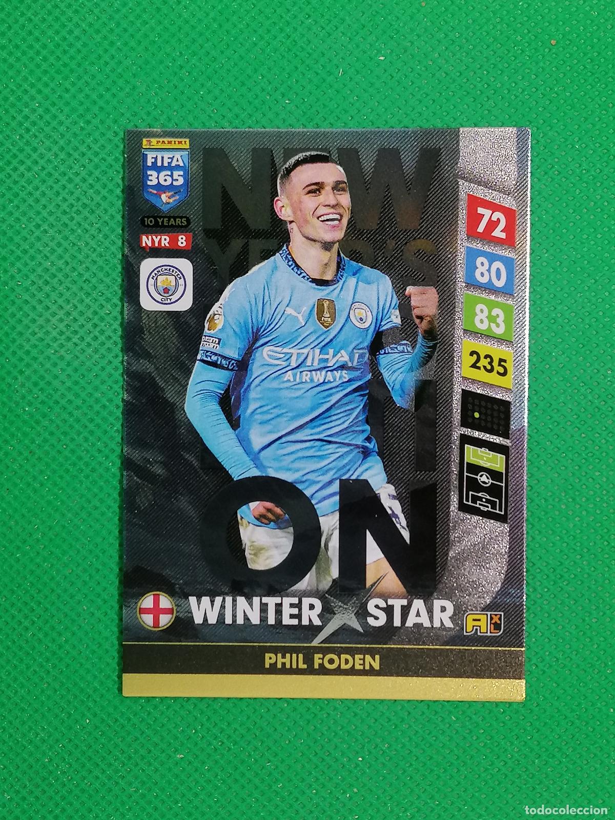 Cromos de F&uacute;tbol: NYR8 PHIL FODEN CITY WINTER STAR⚽NEW YEAR REVOLUTION ADRENALYN FIFA 365 2024 2025 24 25 ⚽