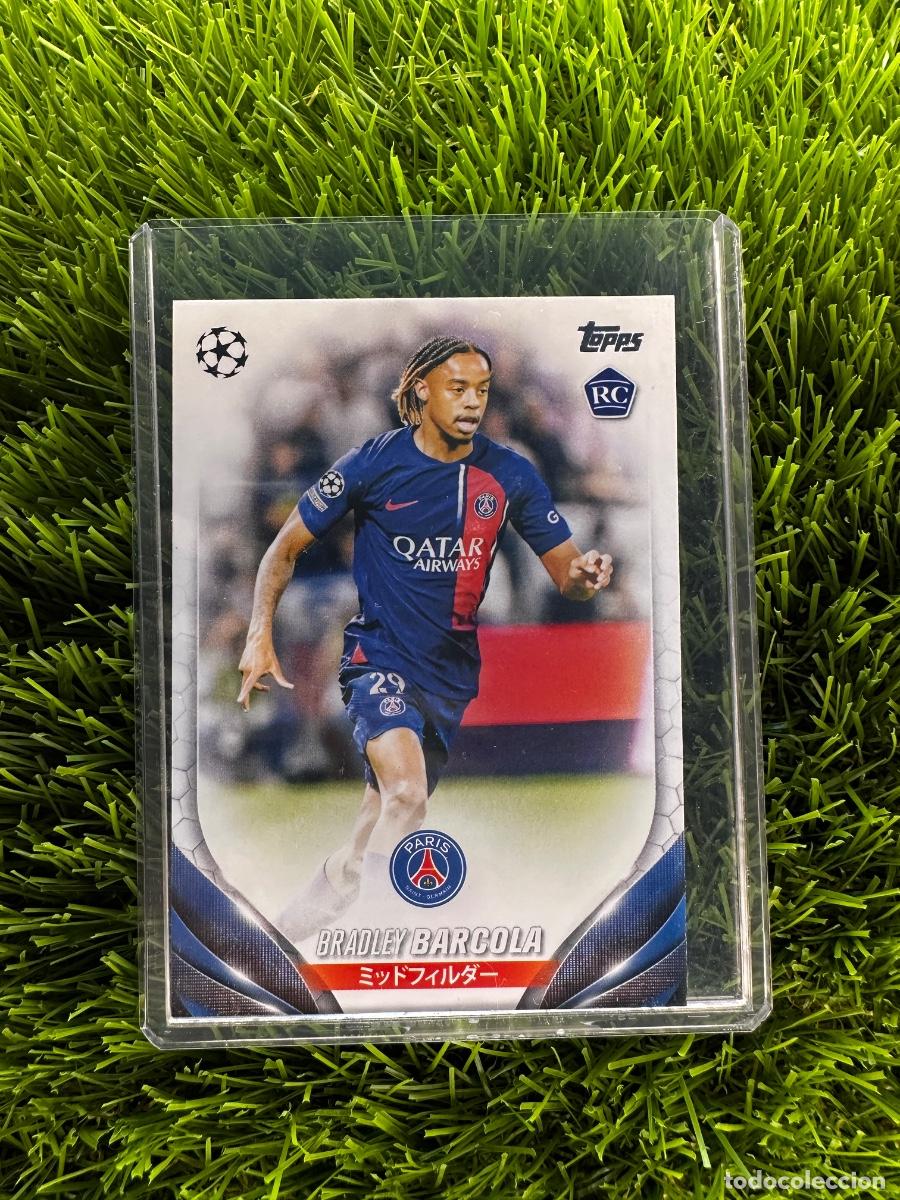 Cromos de F&uacute;tbol: N&ordm; 69 Bradley Barcola Rookie Paris Saint-Germain Topps UEFA Clubs Competitions Japan Edition 23 24